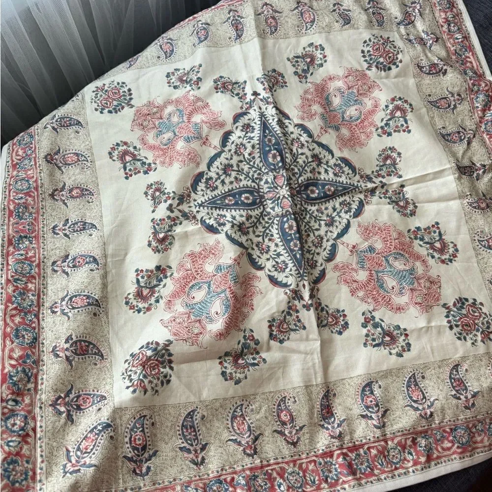 RALPH LAUREN ISLESBORO FERNHILL PAISLEY FLORAL 100% COTTON EUROPEAN SHAM CASES